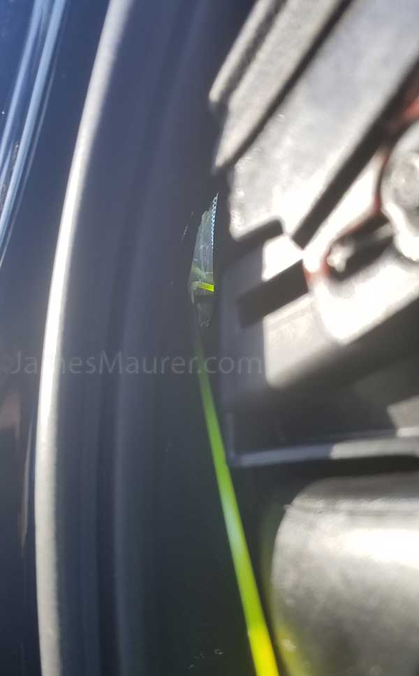 Threading parking mode cable through gap between GMC dashboard and windshield
