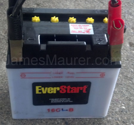EverStart standard automotive battery - wrong type for Yamaha Waverunner use