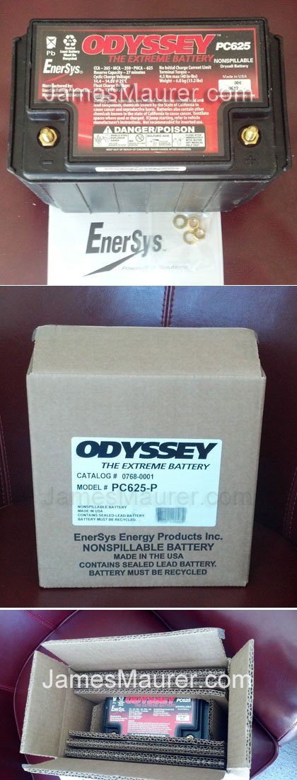 Odyssey PC625 AGM battery - correct battery for Yamaha Waverunner VX1100