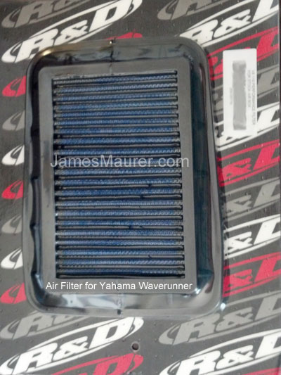 Yamaha Waverunner air filter saturated with oil from overfilling