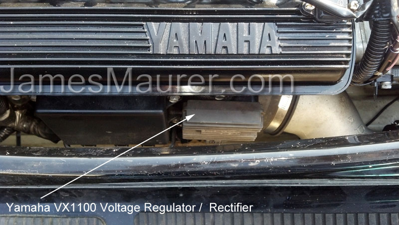 Yamaha VX1100 voltage regulator close up